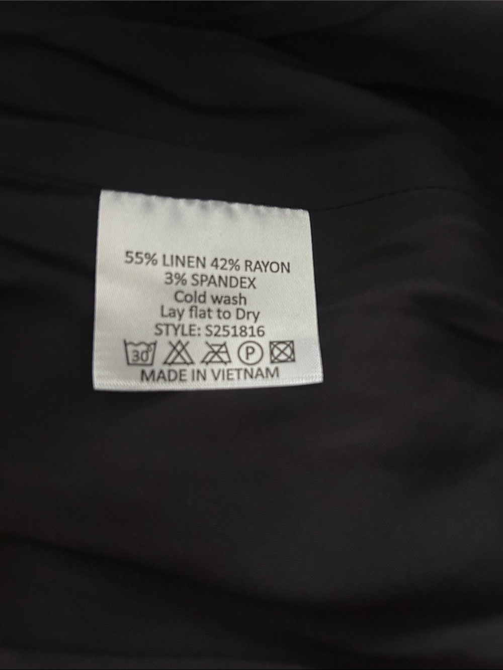 Black A-Line Midi Skirt with Elastic Waist - Picture 2 of 2
